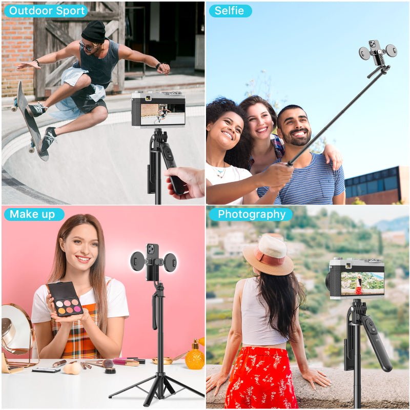 MyBat Pro HaloPod Tripod Selfie Stick with Two Ring Light & Balance HandleMyBat Pro