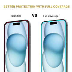 MyBat Pro LightArmor Tempered Glass Screen Protector for Apple iPhone 15 (6.1) - BlackMyBat Pro