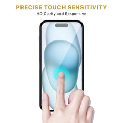 MyBat Pro LightArmor Tempered Glass Screen Protector for Apple iPhone 15 (6.1) - BlackMyBat Pro