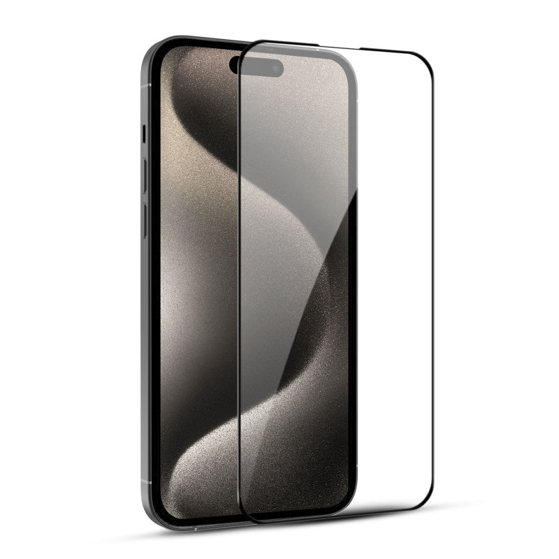 MyBat Pro LightArmor Tempered Glass Screen Protector for Apple iPhone 15 Pro Max (6.7) - BlackiPhone 15 Pro Max