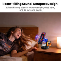 MyBat Pro Luna 5 - in - 1 MagSafe Wireless Charging Dock & Speaker with LightsMyBat Pro