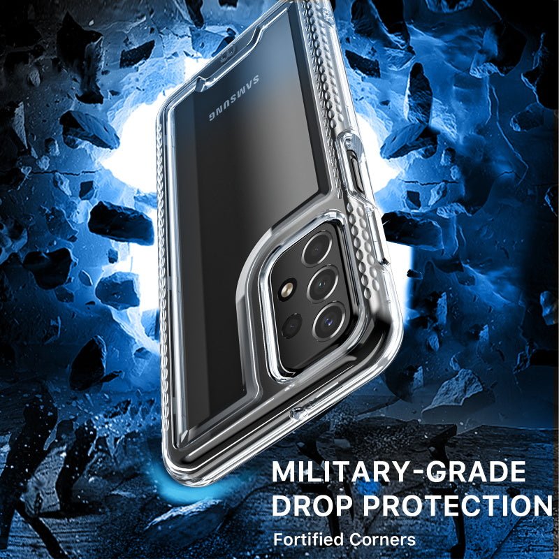 MyBat Pro Lux Series Case with Tempered Glass for Samsung Galaxy A23 5G - Clear