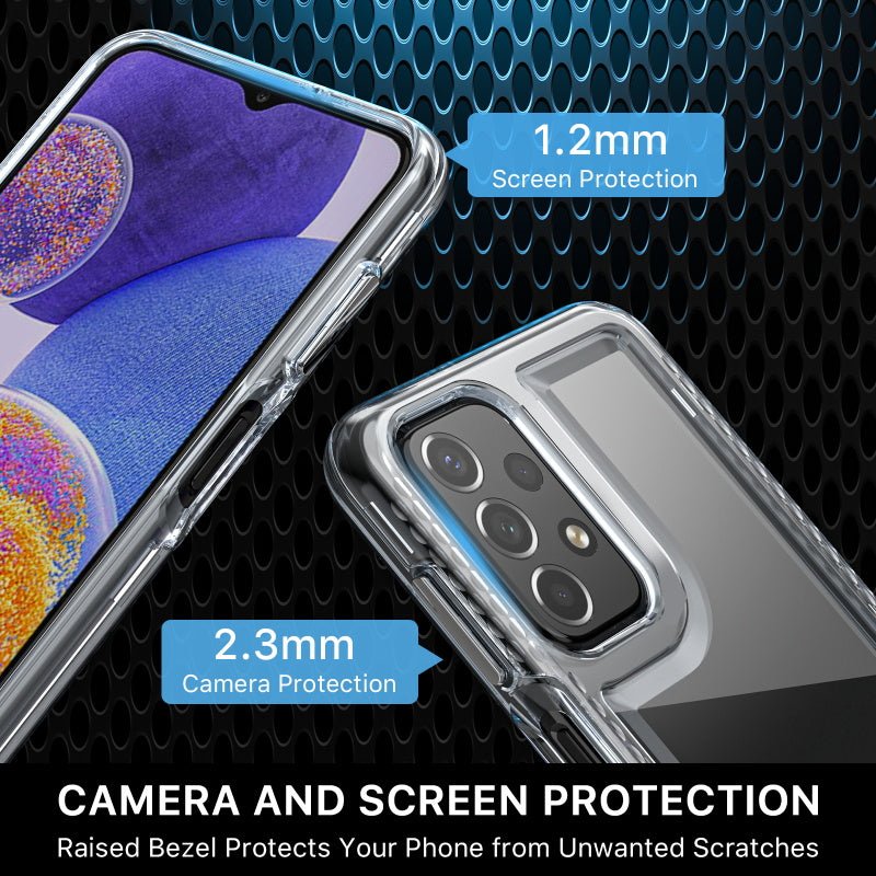 MyBat Pro Lux Series Case with Tempered Glass for Samsung Galaxy A23 5G - Clear