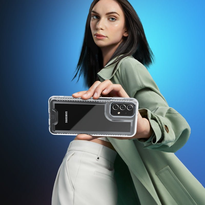 MyBat Pro Lux Series Case with Tempered Glass for Samsung Galaxy A23 5G - Clear