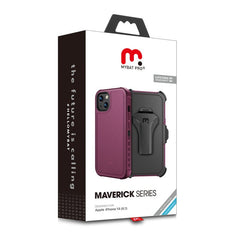 MyBat Pro Maverick Series Case w/ Holster and Tempered Glass for Apple iPhone 14 (6.1) / 13 (6.1)iPhone 14/13