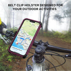 MyBat Pro Maverick Series Case w/ Holster and Tempered Glass for Apple iPhone 14 (6.1) / 13 (6.1)iPhone 14/13