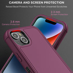 MyBat Pro Maverick Series Case w/ Holster and Tempered Glass for Apple iPhone 14 (6.1) / 13 (6.1)iPhone 14/13