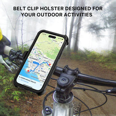 MyBat Pro Maverick Series Case w/ Holster and Tempered Glass for Apple iPhone 14 Pro (6.1)iPhone 14 Pro