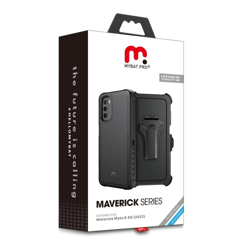 MyBat Pro Maverick Series Case w/ Holster for Motorola Moto G 5G (2022)Moto G 5G 2022