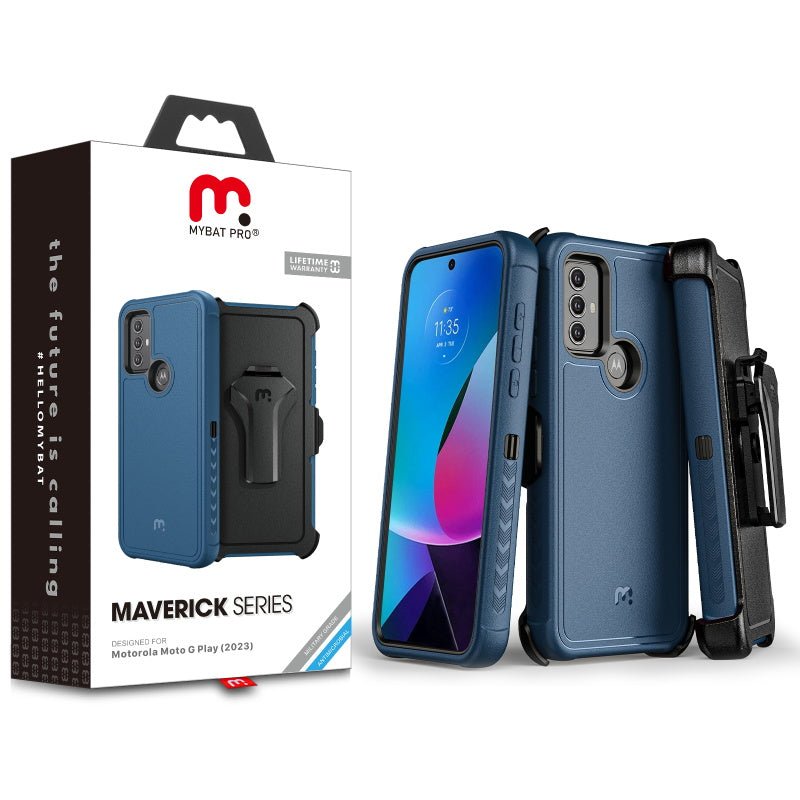 MyBat Pro Maverick Series Case w/ Holster for Motorola Moto G Play (2023)Moto G Play 2023