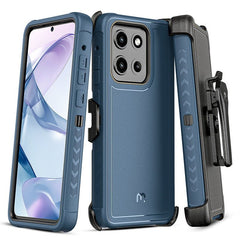 MyBat Pro Maverick Series Case w/ Holster for Motorola Moto G Stylus 5G (2025) - BlueMyBat Pro