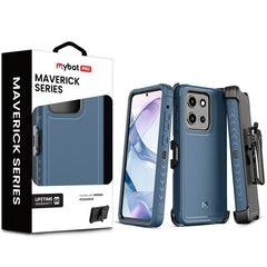 MyBat Pro Maverick Series Case w/ Holster for Motorola Moto G Stylus 5G (2025) - BlueMyBat Pro