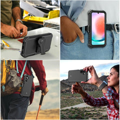 MyBat Pro Maverick Series Case w/ Holster for Samsung Galaxy A15 5G - Blue