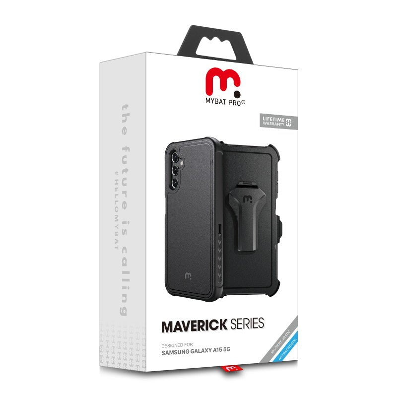 MyBat Pro Maverick Series Case w/ Holster for Samsung Galaxy A15 5G - Blue