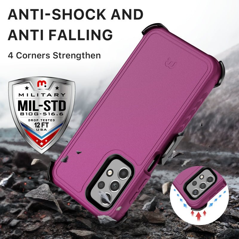 MyBat Pro Maverick Series Case w/ Holster for Samsung Galaxy A23 5G - Black