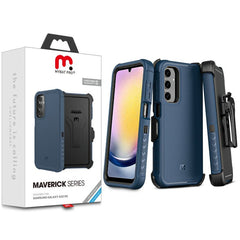 MyBat Pro Maverick Series Case w/ Holster for Samsung Galaxy A25 5G - Blue