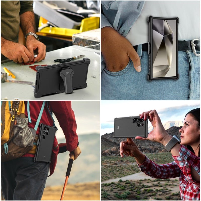 MyBat Pro Maverick Series Case w/ Holster for Samsung Galaxy S24 Ultra - Army Green