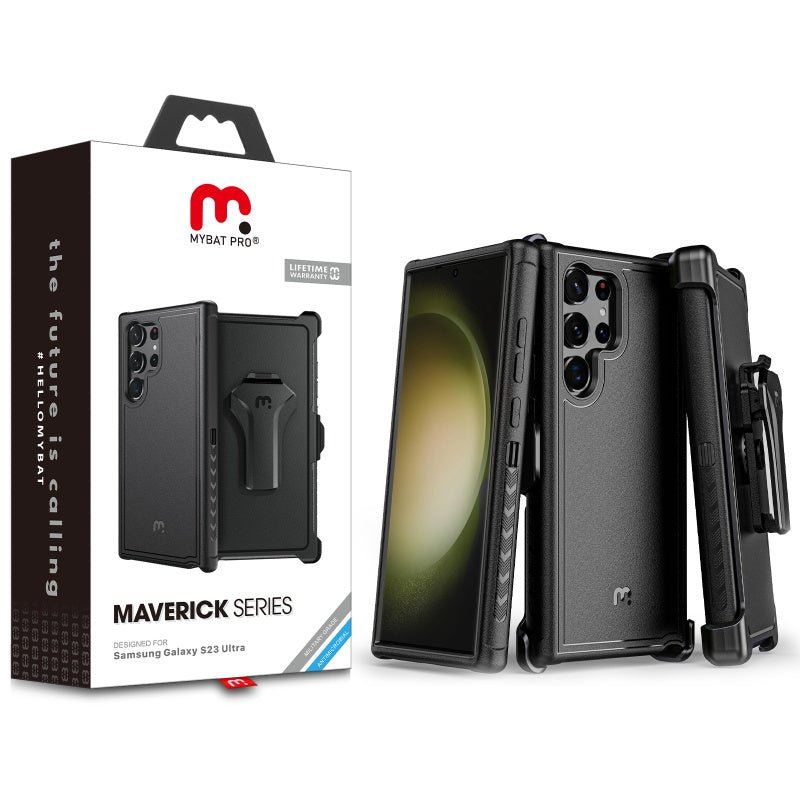 MyBat Pro Maverick Series Case with Holster for Samsung Galaxy S23 UltraMyBat Pro