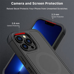 MyBat Pro Maverick Series MagSafe Case w/ Holster and Tempered Glass for Apple iPhone 13 Pro Max (6.7)iPhone 13 Pro Max