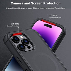 MyBat Pro Maverick Series MagSafe Case w/ Holster and Tempered Glass for Apple iPhone 14 Pro Max (6.7)iPhone 14 Pro Max