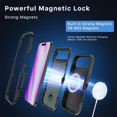 MyBat Pro Maverick Series MagSafe Case w/ Holster and Tempered Glass for Apple iPhone 17 Air - BlackMyBat Pro