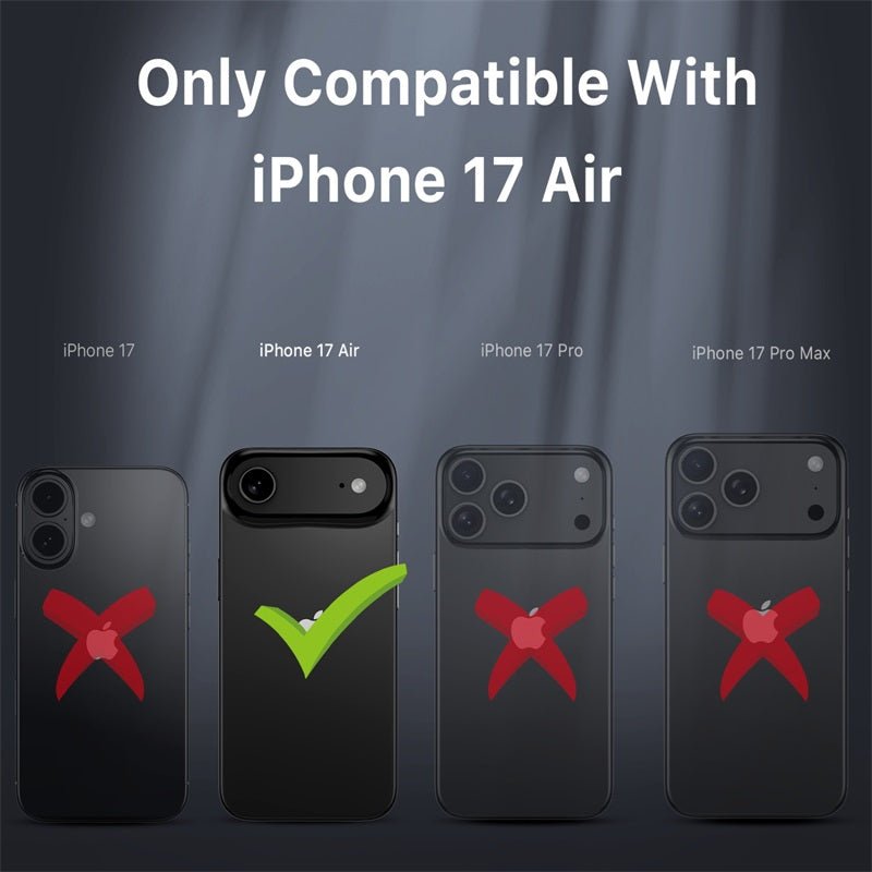 MyBat Pro Maverick Series MagSafe Case w/ Holster and Tempered Glass for Apple iPhone 17 Air - BlackMyBat Pro