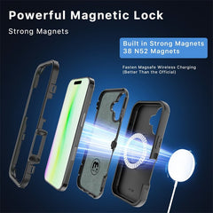 MyBat Pro Maverick Series MagSafe Case w/ Holster and Tempered Glass for Apple iPhone 17 - GreyMyBat Pro