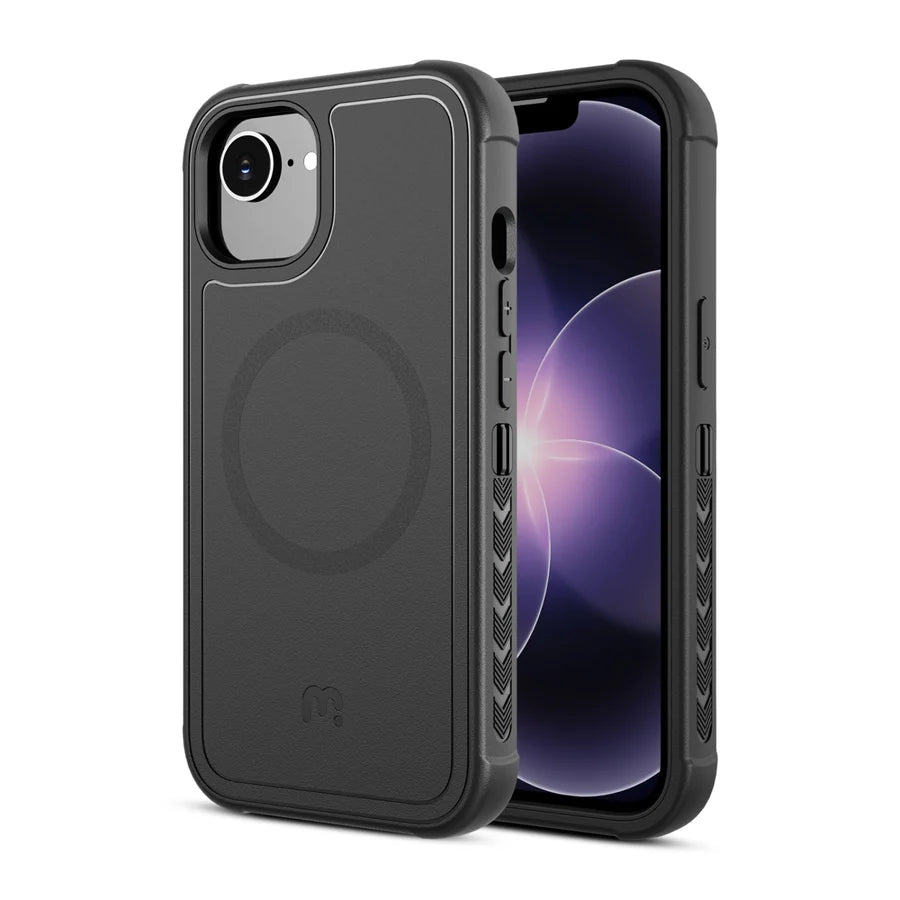 MyBat Pro Maverick Series MagSafe Case w/ Holster and Tempered Glass for Apple iPhone 17e / 16e / 14 / 13MyBat Pro