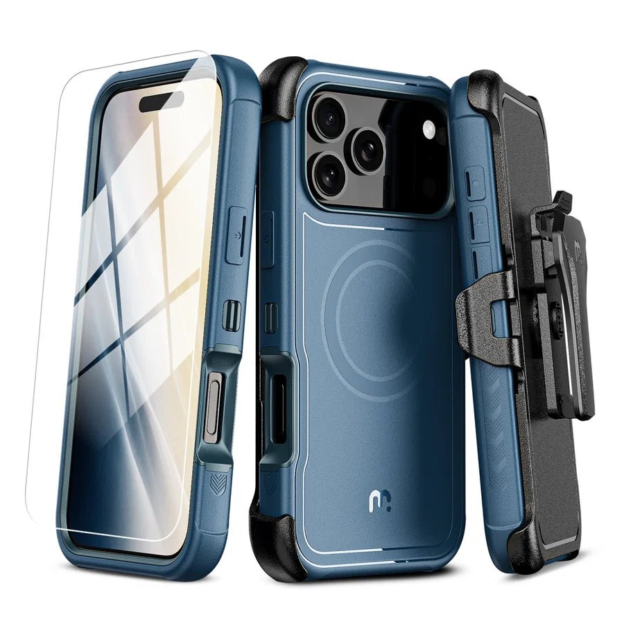 MyBat Pro Maverick Series MagSafe Case w/ Holster and Tempered Glass for Apple iPhone 18 Pro Max / 17 Pro MaxMyBat Pro
