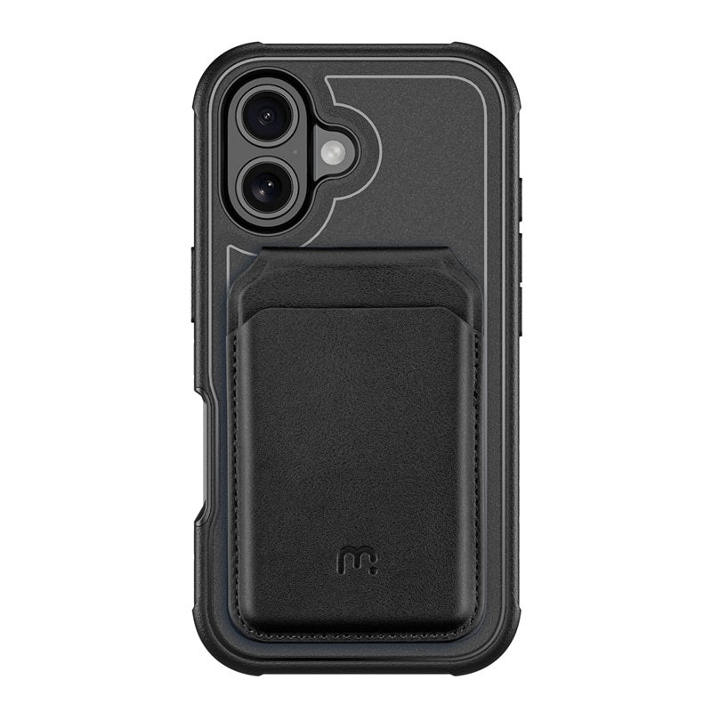 MyBat Pro Maverick Series Utility Edition MagSafe Case + MagStash MagSafe Wallet Folio for Apple iPhone 16