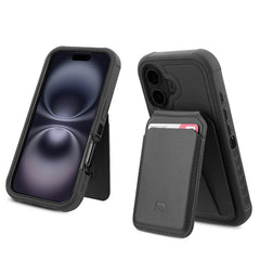 MyBat Pro Maverick Series Utility Edition MagSafe Case + MagStash MagSafe Wallet Folio for Apple iPhone 16