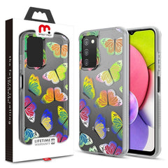 MyBat Pro Mood Series Case for Samsung Galaxy A03s - Neon Butterfies
