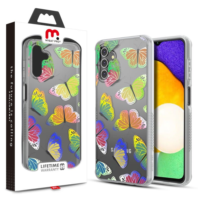MyBat Pro Mood Series Case for Samsung Galaxy A13 5G / (4G) - Neon Butterfies