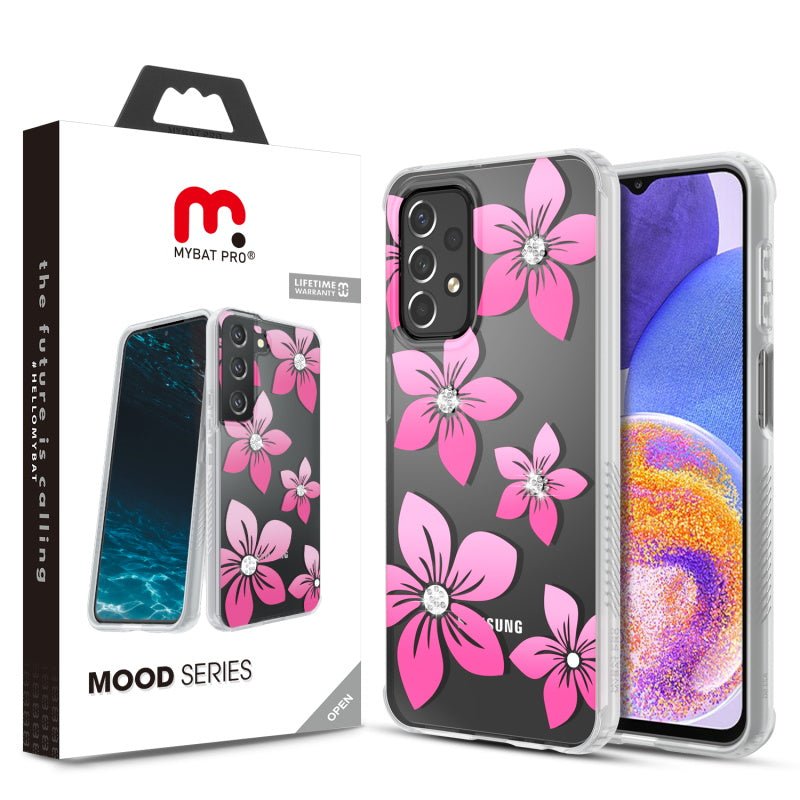 MyBat Pro Mood Series Case (with Diamonds) for Samsung Galaxy A23 5G - Blossom