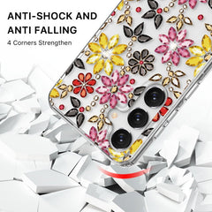 MyBat Pro Mood Series Case (with Diamonds) for Samsung Galaxy S24 Plus - Floral Gems