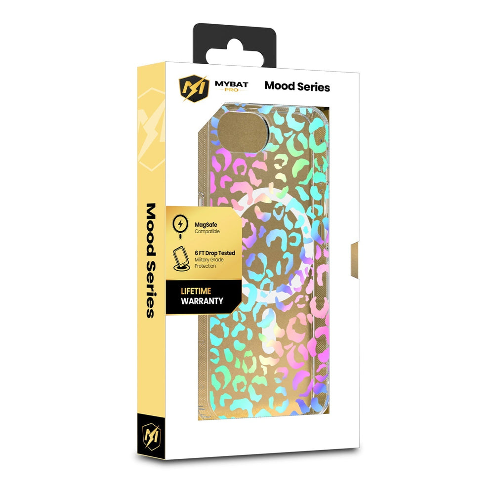 MyBat Pro Mood Series MagSafe Case for Apple iPhone 17e / 16e - Holographic LeopardMyBat Pro