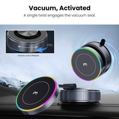 MyBat Pro PowerVac Wireless Charging Magnetic Vacuum Suction Phone MountMyBat Pro