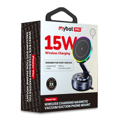 MyBat Pro PowerVac Wireless Charging Magnetic Vacuum Suction Phone MountMyBat Pro