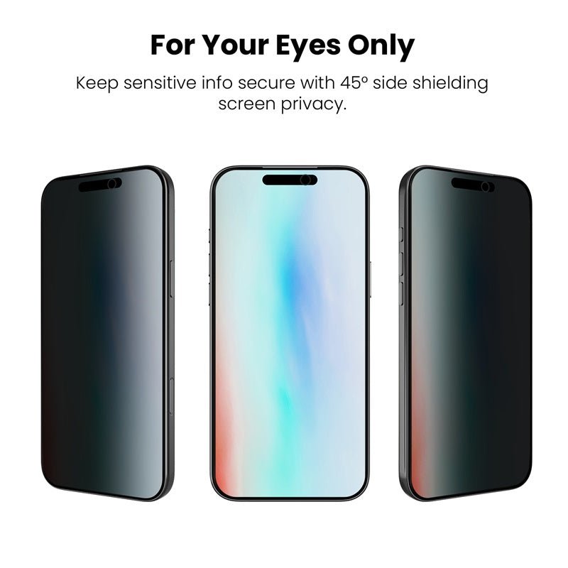 MyBat Pro Privacy Full Coverage Tempered Glass Screen Protector (3 - pack) for Apple iPhone 17 Pro MaxMyBat Pro
