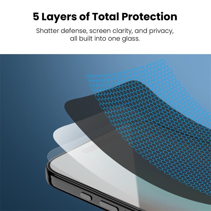 MyBat Pro Privacy Full Coverage Tempered Glass Screen Protector (3 - pack) for Apple iPhone 17 Pro MaxMyBat Pro