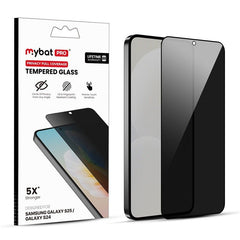 MyBat Pro Privacy Full Coverage Tempered Glass Screen Protector (Fingerprint Unlock) for Samsung Galaxy S25 / Galaxy S24MyBat Pro