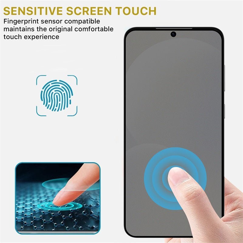 MyBat Pro Privacy Full Coverage Tempered Glass Screen Protector (Fingerprint Unlock) for Samsung Galaxy S25 / Galaxy S24MyBat Pro