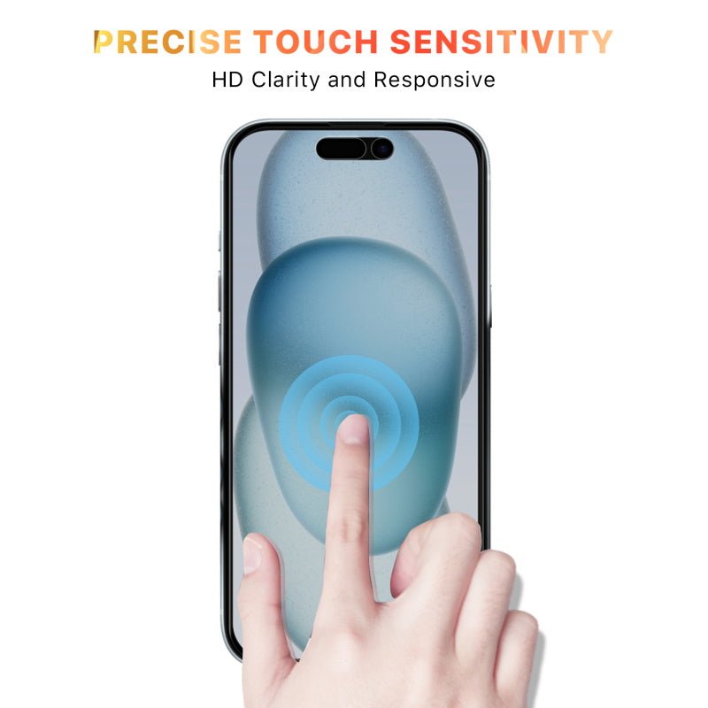 MyBat Pro Privacy Full Coverage Tempered Glass Screen Protector for Apple iPhone 15 (6.1) - BlackMyBat Pro