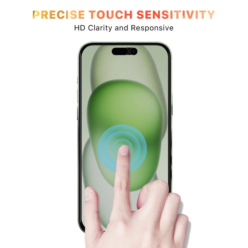 MyBat Pro Privacy Full Coverage Tempered Glass Screen Protector for Apple iPhone 15 Plus (6.7) - BlackMyBat Pro