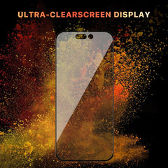 MyBat Pro Privacy Full Coverage Tempered Glass Screen Protector for Apple iPhone 15 Pro Max (6.7) - BlackiPhone 15 Pro Max