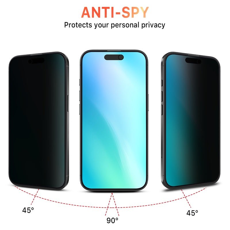 MyBat Pro Privacy Full Coverage Tempered Glass Screen Protector for Apple iPhone 16iPhone 16