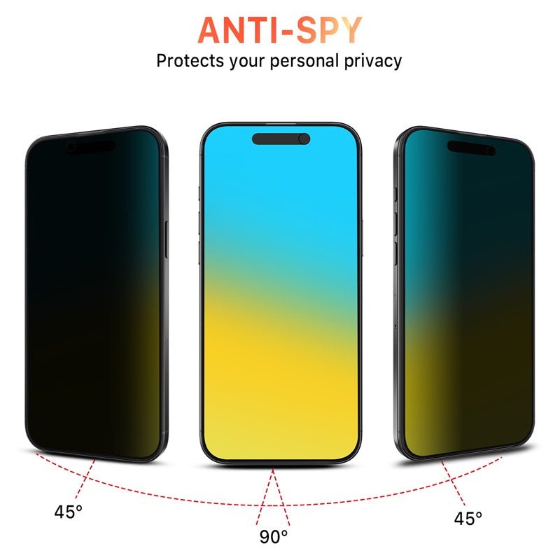 MyBat Pro Privacy Full Coverage Tempered Glass Screen Protector for Apple iPhone 16 ProiPhone 16 Pro