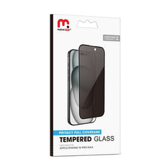 MyBat Pro Privacy Full Coverage Tempered Glass Screen Protector for Apple iPhone 16 Pro MaxiPhone 16 Pro Max