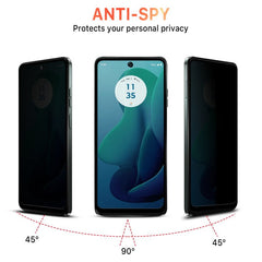 MyBat Pro Privacy Full Coverage Tempered Glass Screen Protector for Motorola Moto G 5G (2024)Moto G 5G 2024
