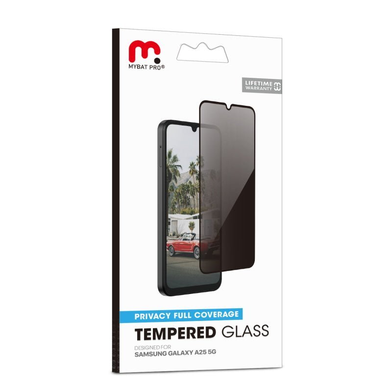 MyBat Pro Privacy Full Coverage Tempered Glass Screen Protector for Samsung Galaxy A25 5GMyBat Pro
